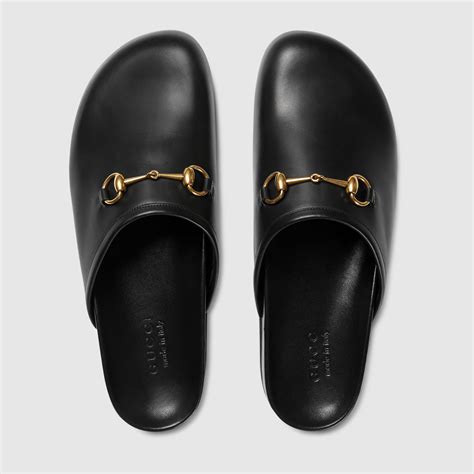 gucci leather slip on|gucci leather slippers for men.